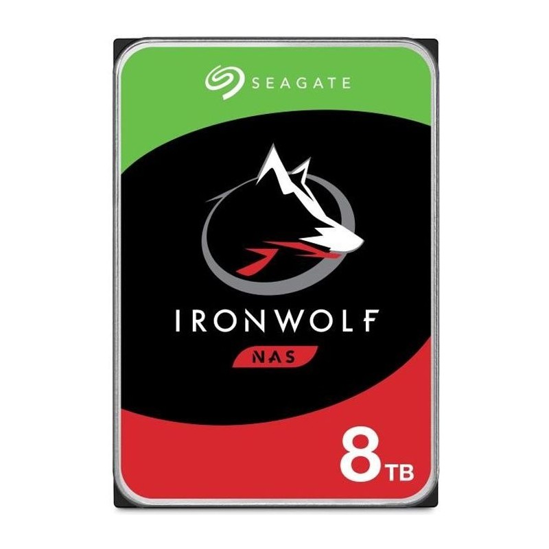 SEAGATE TECHNOLOGY - IronWolf - Disque dur interne - 8To - Pour NAS Ir SEAGATE TECHNOLOGY - IronWolf - Disque dur interne - 8To - Pour NAS Ir