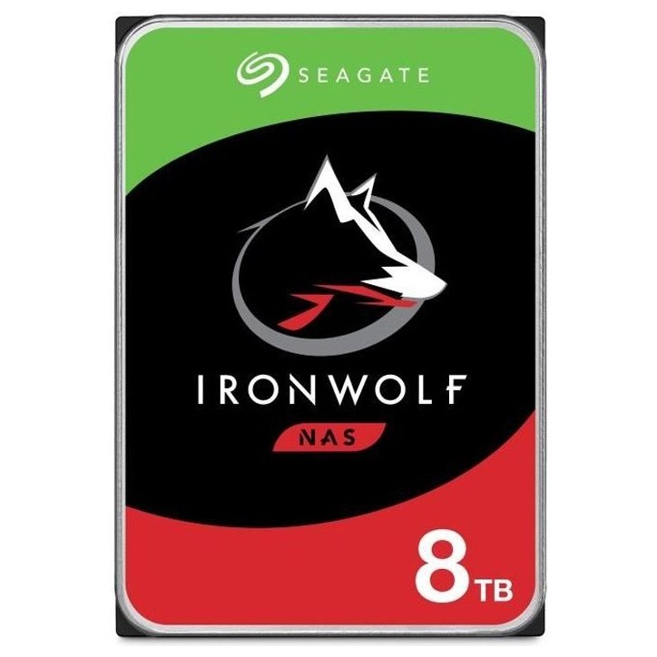 SEAGATE TECHNOLOGY - IronWolf - Disque dur interne - 8To - Pour NAS IronWolf