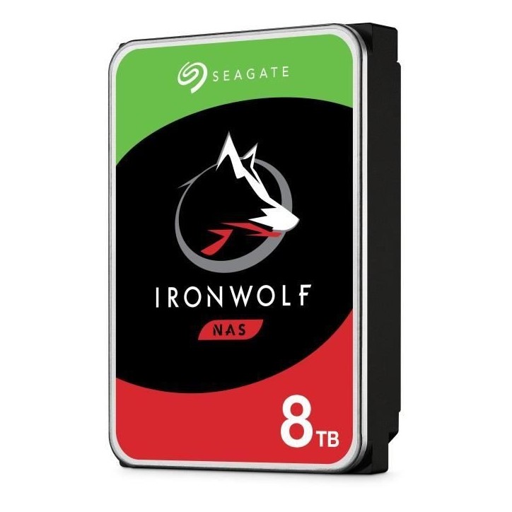 SEAGATE TECHNOLOGY - IronWolf - Disque dur interne - 8To - Pour NAS IronWolf