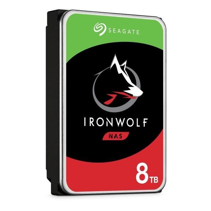 SEAGATE TECHNOLOGY - IronWolf - Disque dur interne - 8To - Pour NAS IronWolf