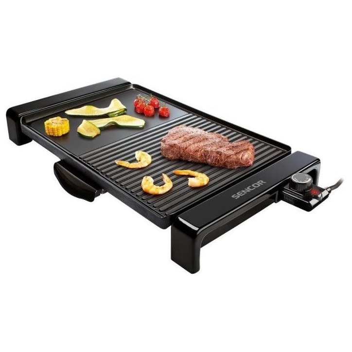 Grill Électrique - SENCOR - SBG 106 BK - 2300 Watt - Plaques Anti-adhésives - Noir Grill Électrique - SENCOR - SBG 106 BK - 2300 Watt - Plaques Anti-adhésives - Noir