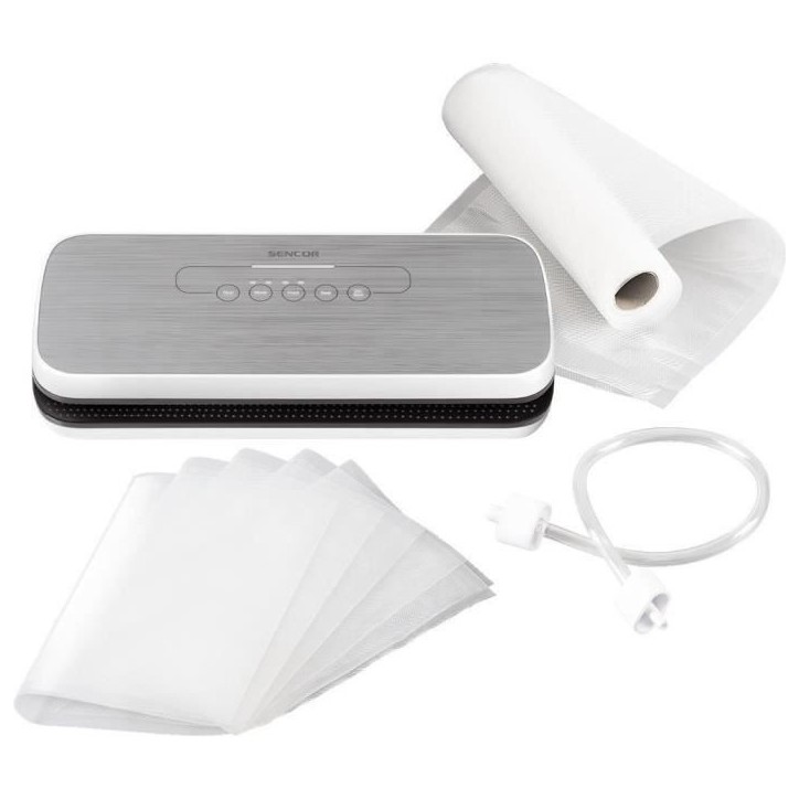 Soudeuse sous vide - Sencor - 0910WH SVS 3010GY - 110 W - Plastique - Blanc et Gris Soudeuse sous vide - Sencor - 0910WH SVS 3010GY - 110 W - Plastique - Blanc et Gris