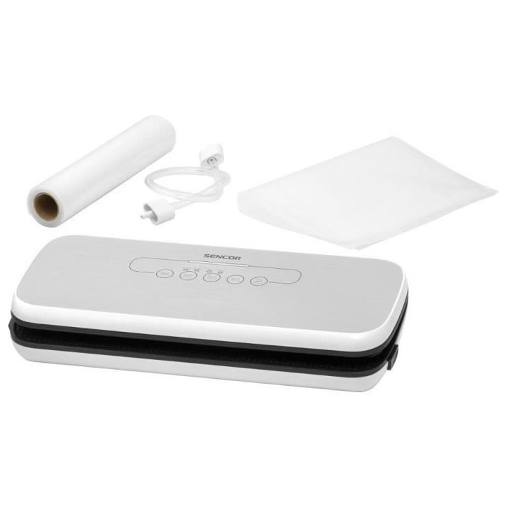 Soudeuse sous vide - Sencor - 0910WH SVS 3010GY - 110 W - Plastique - Blanc et Gris Soudeuse sous vide - Sencor - 0910WH SVS 3010GY - 110 W - Plastique - Blanc et Gris