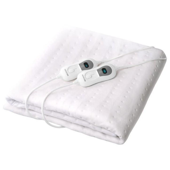 Couverture chauffante - SENCOR - SUB 2700WH - 120 W - 3 températures - Blanc Couverture chauffante - SENCOR - SUB 2700WH - 120 W - 3 températures - Blanc