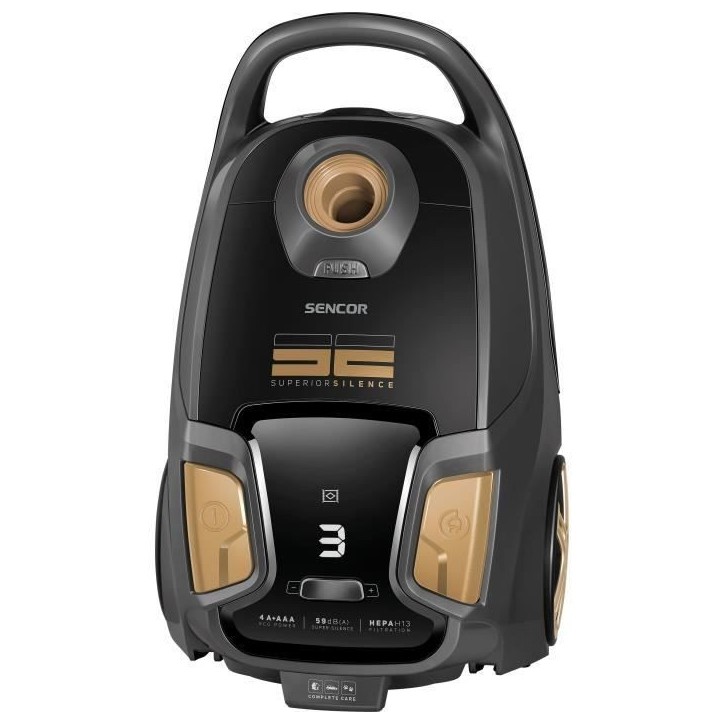 Aspirateur traineau avec sac - SENCOR - SVC 9300BK - 600 W - 59 dB - Noir