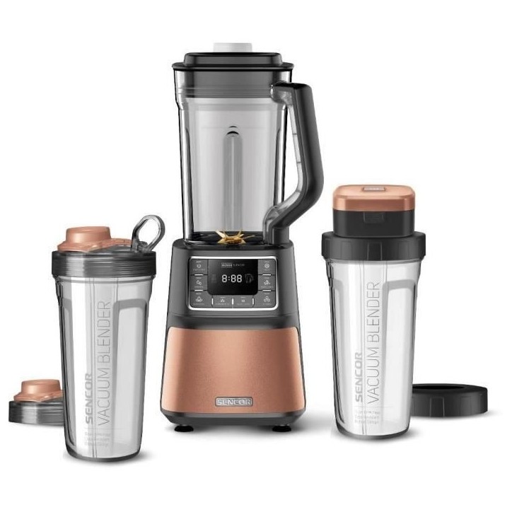 Mixeur sous vide automatique - SENCOR - 7877CH SBU 7876GD - 1500 W - 8 lames en titane - 7 programmes Mixeur sous vide automatique - SENCOR - 7877CH SBU 7876GD - 1500 W - 8 lames en titane - 7 programmes