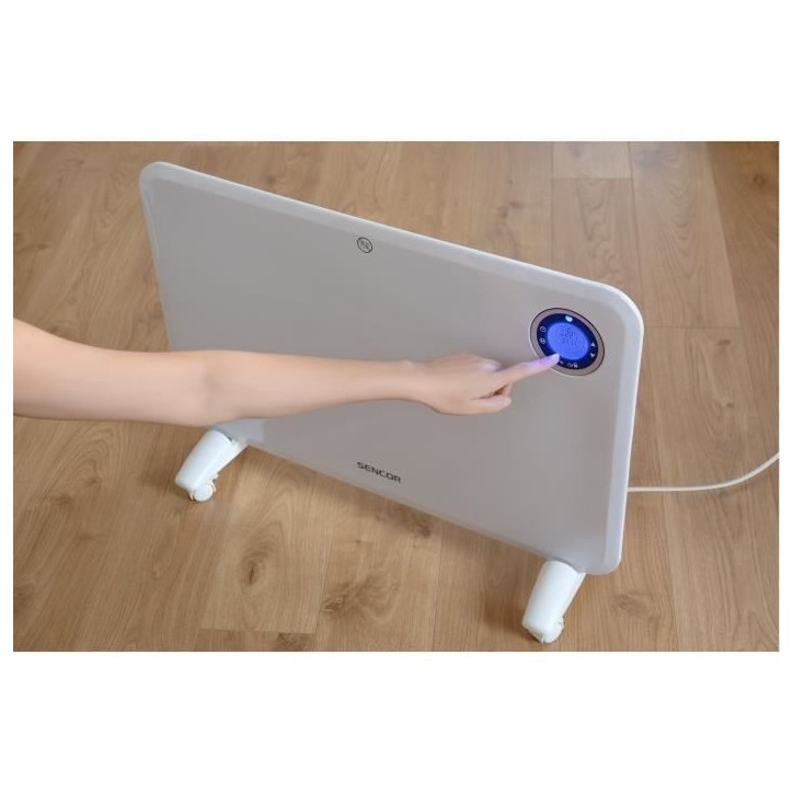 Convecteur électrique - SENCOR - SCF 3200WH - 1500 W - 2 niveaux de chauffage - Blanc