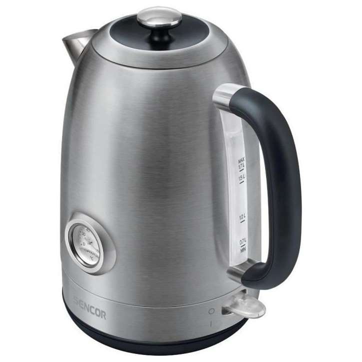 Bouilloire - SENCOR - SWK1799SS - 1,7L - 2200W - Inox avec thermometre a aiguille