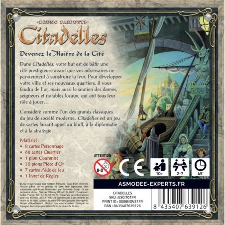 Citadelles : Classique - Asmodee - Jeu de société