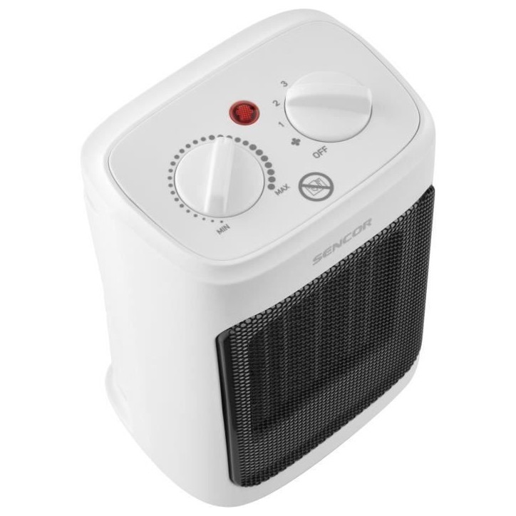 Chauffage céramique - SENCOR - SFH 7600WH - 2000 W - 3 niveaux de chauffage - 10/15 m² - Blanc Chauffage céramique - SENCOR - SFH 7600WH - 2000 W - 3 niveaux de chauffage - 10/15 m² - Blanc