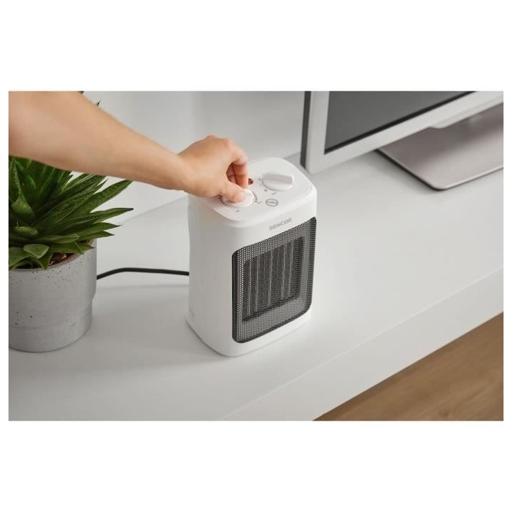 Chauffage céramique - SENCOR - SFH 7600WH - 2000 W - 3 niveaux de chauffage - 10/15 m² - Blanc Chauffage céramique - SENCOR - SFH 7600WH - 2000 W - 3 niveaux de chauffage - 10/15 m² - Blanc