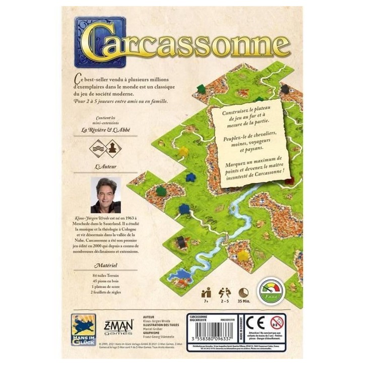 Jeu de société Z-Man Games - Carcassonne Jeu de société Z-Man Games - Carcassonne