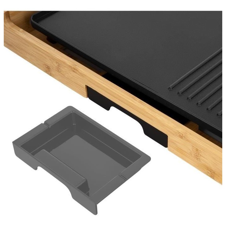 Grill électrique - SENCOR - SBG 206BK - 1800 W - Noir / Bambour Grill électrique - SENCOR - SBG 206BK - 1800 W - Noir / Bambour