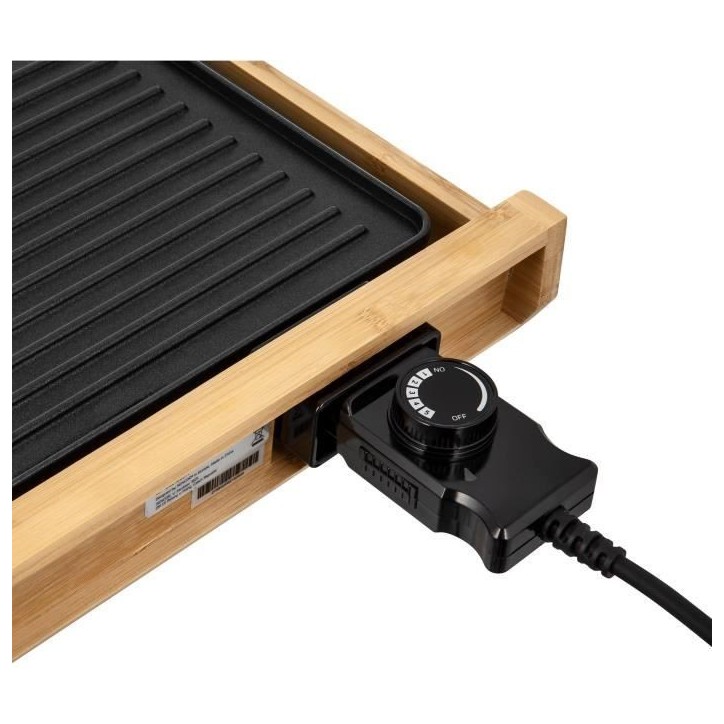 Grill électrique - SENCOR - SBG 206BK - 1800 W - Noir / Bambour Grill électrique - SENCOR - SBG 206BK - 1800 W - Noir / Bambour