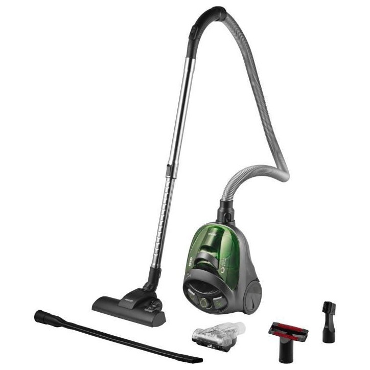 Aspirateur traineau sans sac - SENCOR - SVC 1016GR - 800 W - 80 dB - 1,5 L - Noir / Vert Aspirateur traineau sans sac - SENCOR - SVC 1016GR - 800 W - 80 dB - 1,5 L - Noir / Vert