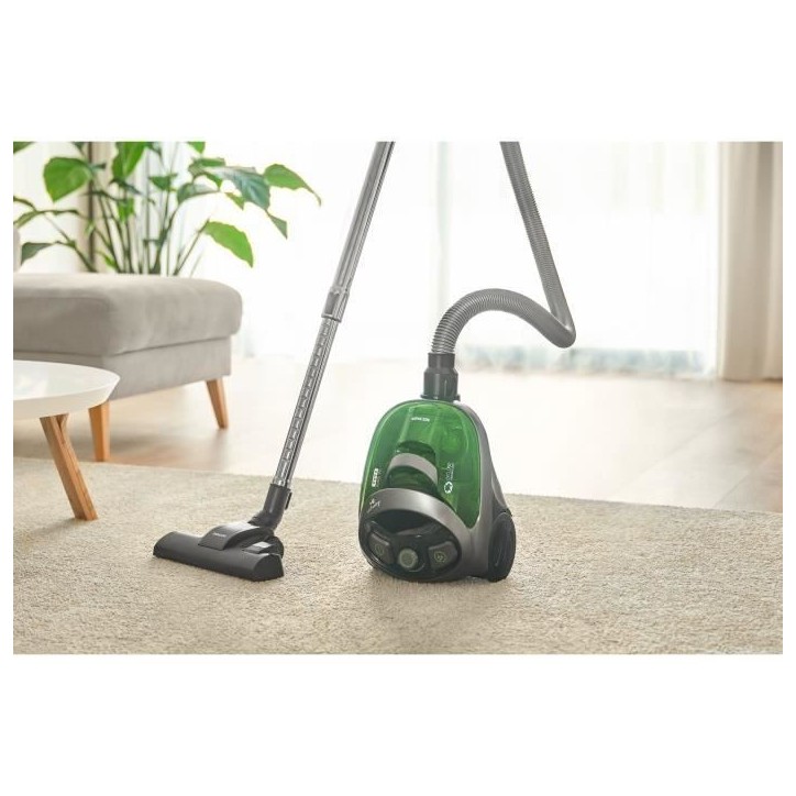 Aspirateur traineau sans sac - SENCOR - SVC 1016GR - 800 W - 80 dB - 1,5 L - Noir / Vert Aspirateur traineau sans sac - SENCOR - SVC 1016GR - 800 W - 80 dB - 1,5 L - Noir / Vert