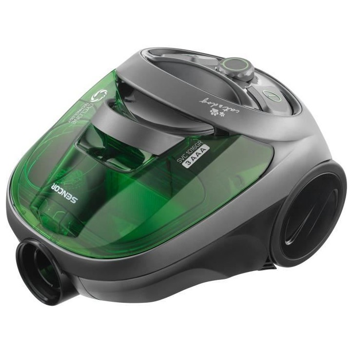 Aspirateur traineau sans sac - SENCOR - SVC 1016GR - 800 W - 80 dB - 1,5 L - Noir / Vert Aspirateur traineau sans sac - SENCOR - SVC 1016GR - 800 W - 80 dB - 1,5 L - Noir / Vert