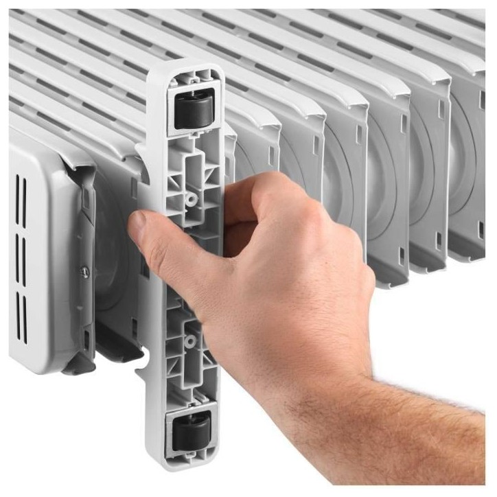 Radiateur électrique bain d'huile - SENCOR - SOH 6213WH - 2500 W - Panneau de commande numérique - Blanc