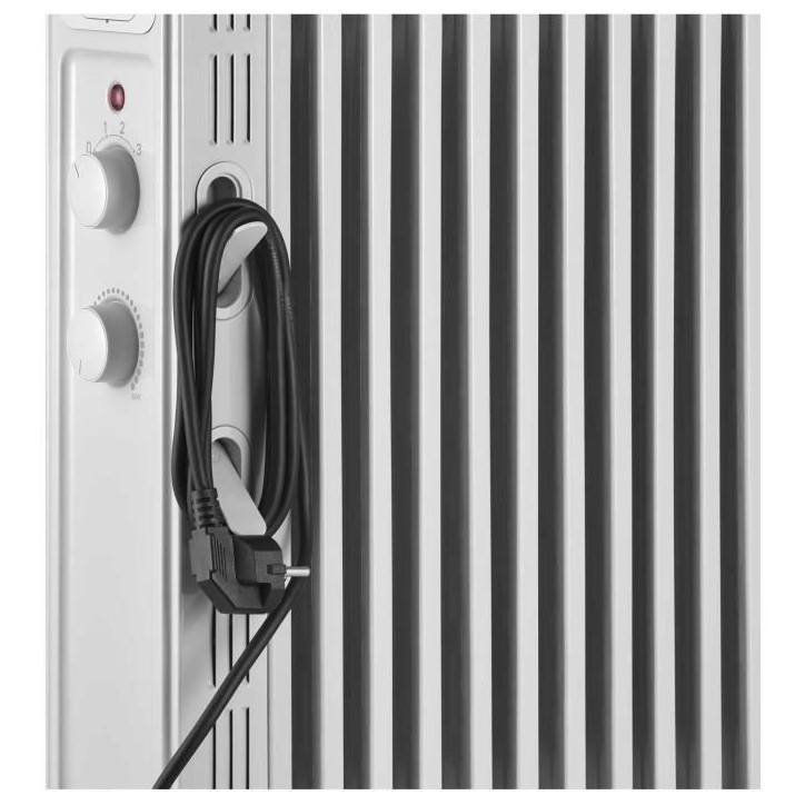 Radiateur électrique bain d'huile - SENCOR - SOH 3411WH - 2300 W - 2 boutons - Blanc