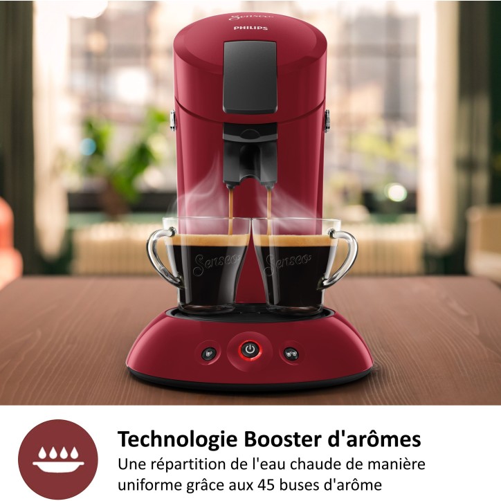 Cafetiere a dosette - PHILIPS - Senseo - HD6553 - Original Rouge Cafetiere a dosette - PHILIPS - Senseo - HD6553 - Original Rouge