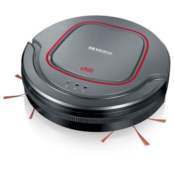 Aspirateur robot SEVERIN - Batterie Lithium 12,8V - Autonomie 90min. - Réservoir 350ml - Silencieux 65dB