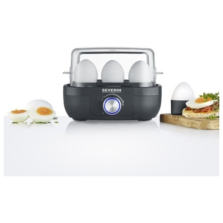 Cuiseur a oeufs SEVERIN - EK3166 - Capacité 6 oeufs - 3 modes de cuisson - 420W Cuiseur a oeufs SEVERIN - EK3166 - Capacité 6 oeufs - 3 modes de cuisson - 420W