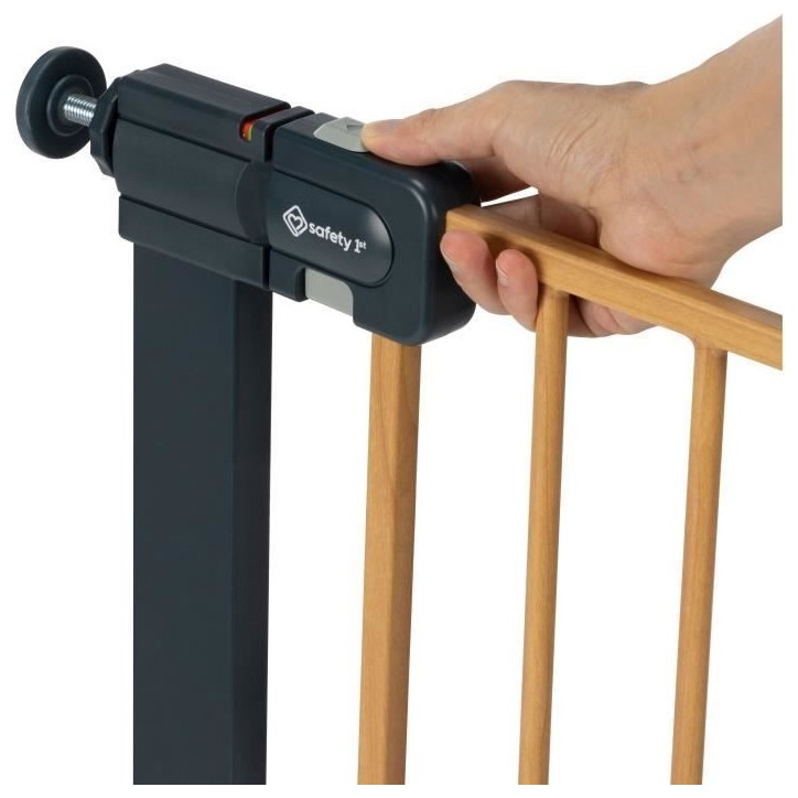 SAFETY 1st Barriere de sécurité enfant Easy Close effet bois, 73-80 cm - pression, sans vis ni perçage - (max. 136 cm) SAFETY 1st Barriere de sécurité enfant Easy Close effet bois, 73-80 cm - pression, sans vis ni perçage - (max. 136 cm)