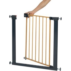 SAFETY 1st Barriere de sécurité enfant Easy Close effet bois, 73-80