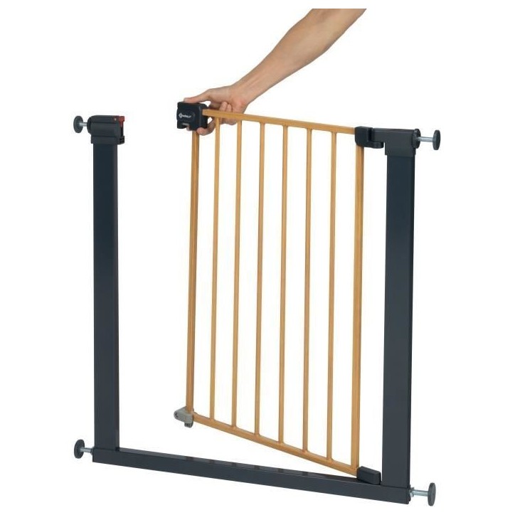 SAFETY 1st Barriere de sécurité enfant Easy Close effet bois, 73-80 cm - pression, sans vis ni perçage - (max. 136 cm) SAFETY 1st Barriere de sécurité enfant Easy Close effet bois, 73-80 cm - pression, sans vis ni perçage - (max. 136 cm)