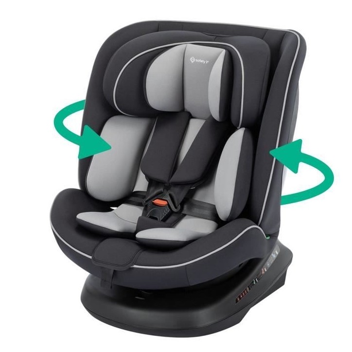 SAFETY 1ST Siege auto Cosmo I-Safe I-Size, De 0 a 12 ans, 40 - 150 cm, Installation facile de la ceinture, Rotation a 360°, Bla SAFETY 1ST Siege auto Cosmo I-Safe I-Size, De 0 a 12 ans, 40 - 150 cm, Installation facile de la ceinture, Rotation a 360°, Bla