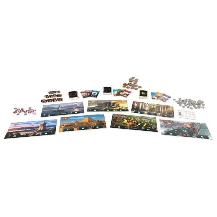 Repos Production | 7 Wonders - Nouvelle version | Unbox Now | Jeu de société | a partir de 10 ans | 3 a 7 joueurs | 30 minutes