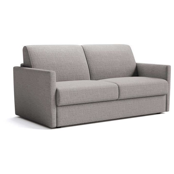 Canapé convertible express - 3 places - SMALL - Tissu gris - 168 x 98 x 86 cm