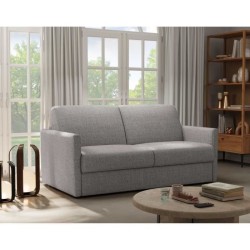 Canapé convertible express - 3 places - SMALL - Tissu gris - 168 x 98
