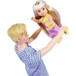 Steffi enceinte poupée 29 cm , avec Kevin 30 cm Evi 12 cm dans sa pou