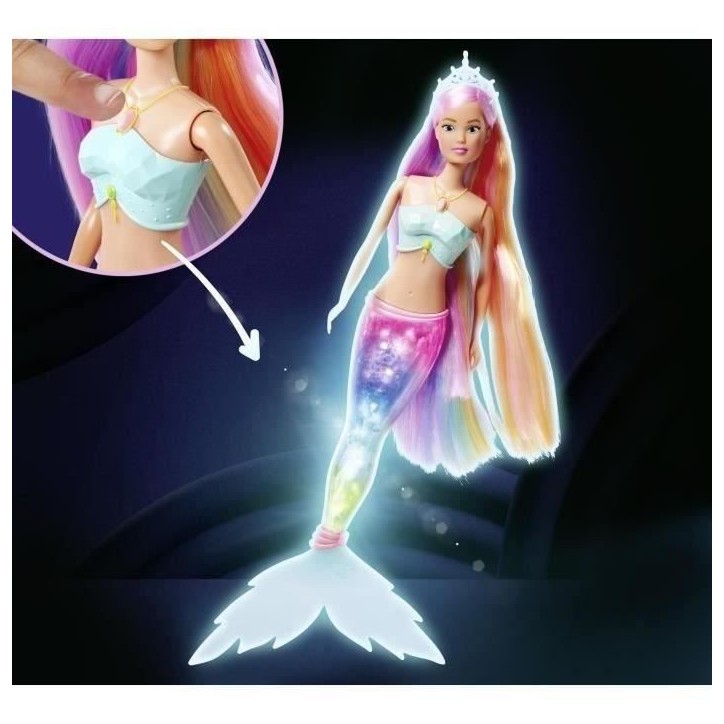 SIMBA - Steffi Love - Sirene Lumineuse -Poupée mannequin SIMBA - Steffi Love - Sirene Lumineuse -Poupée mannequin