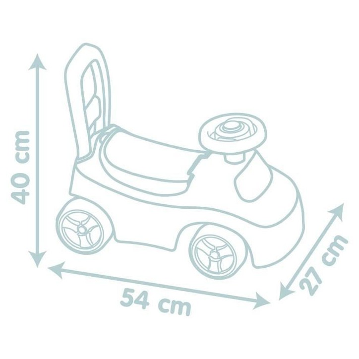 Little Smoby - Porteur Auto - Coffre sous la selle + siege - Klaxon - A partir de 10 ans - Fabrication française Little Smoby - Porteur Auto - Coffre sous la selle + siege - Klaxon - A partir de 10 ans - Fabrication française