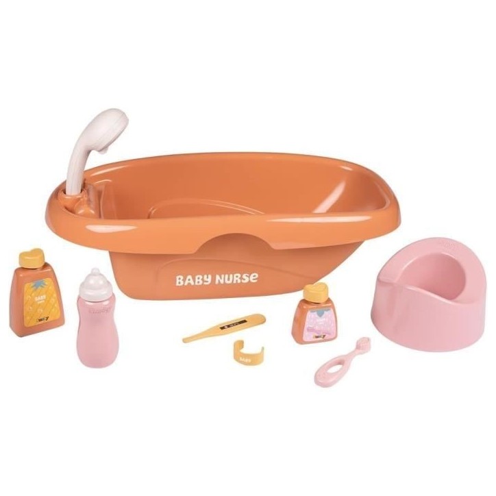 SMOBY - Baby Nurse - Set baignoire et accessoires - des 3 ans SMOBY - Baby Nurse - Set baignoire et accessoires - des 3 ans