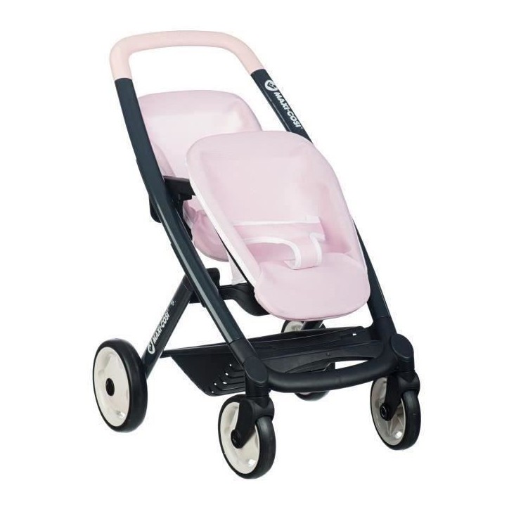 SMOBY - Maxi-Cosi Poussette Jumeaux Rose - des 3 ans