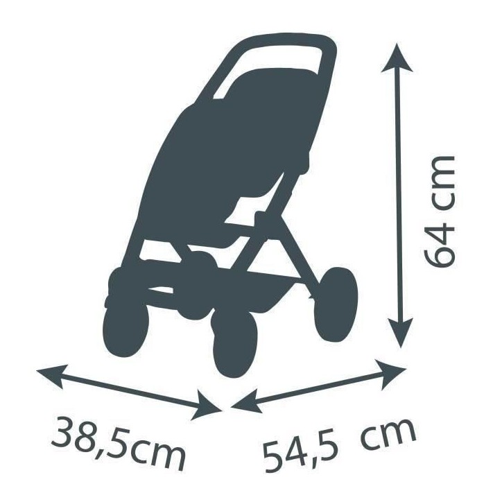 SMOBY - Maxi-Cosi Poussette Jumeaux Rose - des 3 ans