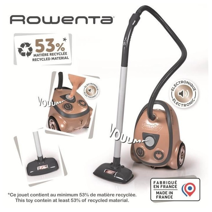 SMOBY - Rowenta Aspirateur traineau - des 3 ans