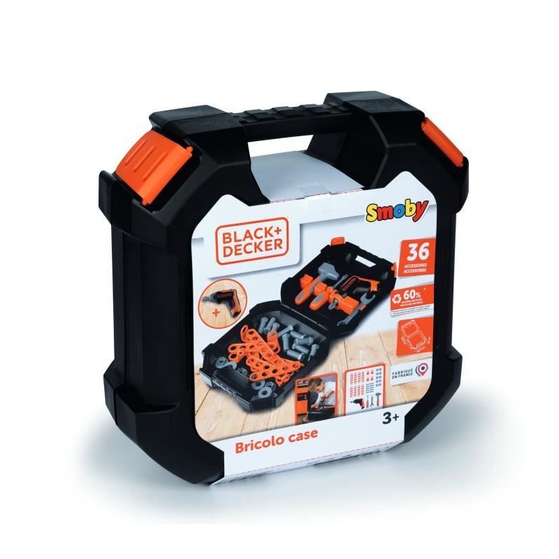 SMOBY - Black & Decker - Mallette Bricolo - des 3 ans