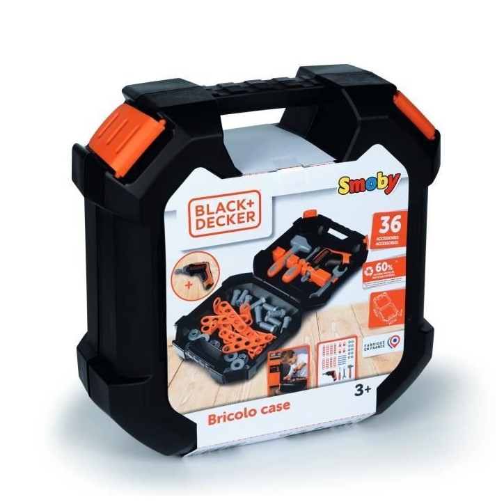 SMOBY - Black & Decker - Mallette Bricolo - des 3 ans SMOBY - Black & Decker - Mallette Bricolo - des 3 ans