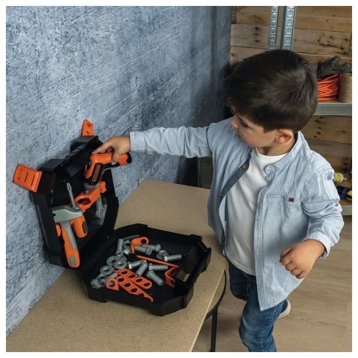 SMOBY - Black & Decker - Mallette Bricolo - des 3 ans SMOBY - Black & Decker - Mallette Bricolo - des 3 ans