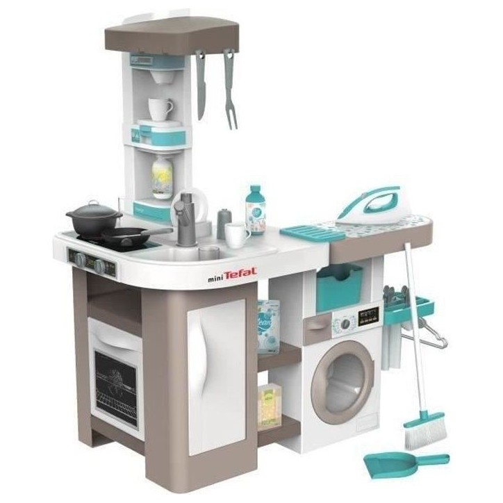 SMOBY - Tefal cuisine clean - Jouet d'imitation cuisine et ménage - 36 accessoires - Fonctions sonores - Des 3 ans SMOBY - Tefal cuisine clean - Jouet d'imitation cuisine et ménage - 36 accessoires - Fonctions sonores - Des 3 ans
