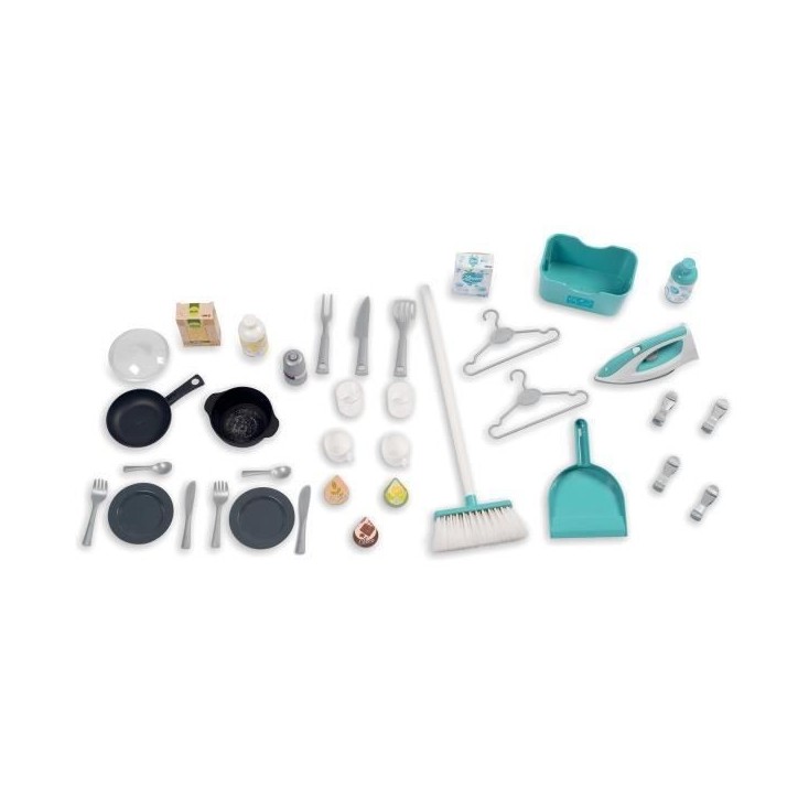 SMOBY - Tefal cuisine clean - Jouet d'imitation cuisine et ménage - 36 accessoires - Fonctions sonores - Des 3 ans SMOBY - Tefal cuisine clean - Jouet d'imitation cuisine et ménage - 36 accessoires - Fonctions sonores - Des 3 ans