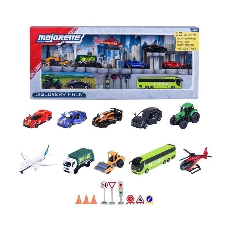 MAJORETTE - Majo Set Découverte 10 Pcs - des 3 ans MAJORETTE - Majo Set Découverte 10 Pcs - des 3 ans