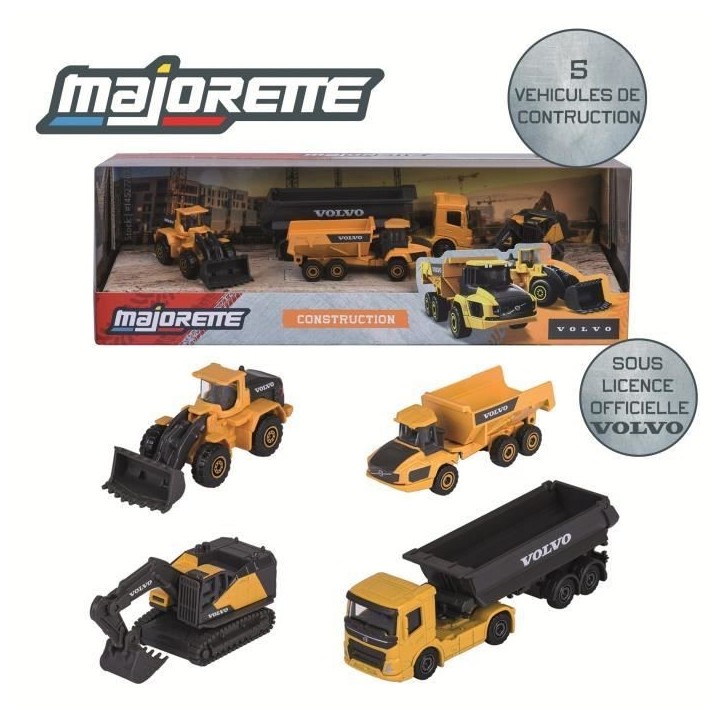 MAJORETTE - Majo Construction 5 Pcs Giftpack - des 3 ans
