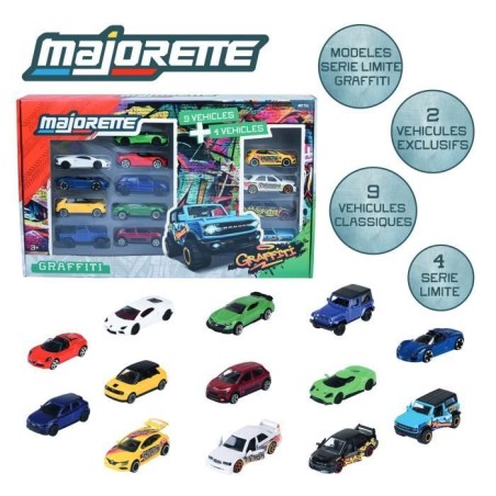 MAJORETTE - Majo SL Set13Pcs Graffiti 9+4 Exclu - des 3 ans