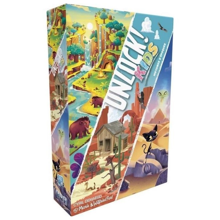 Unlock! Kids Histoires Epoques - Asmodee - Jeu de société - Enigmes et aventures pour enfants