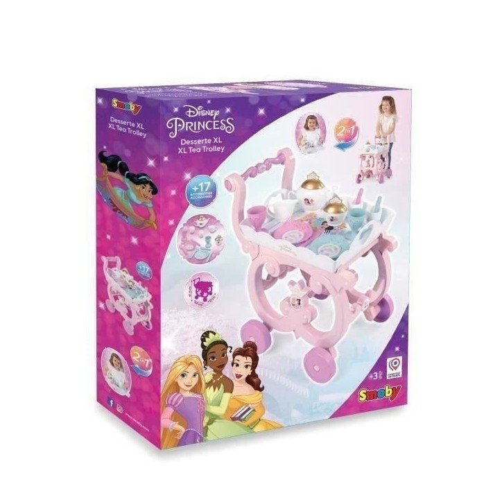 SMOBY - Desserte XL - Disney Princesses - Mixte - 17 accessoires inclus - Des 3 Ans SMOBY - Desserte XL - Disney Princesses - Mixte - 17 accessoires inclus - Des 3 Ans